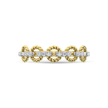 14K Yellow Gold Diamond 1/6 Ct.Tw. Stackable Ring