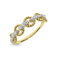 14K Yellow Gold Diamond 1/6 Ct.Tw. Stackable Ring
