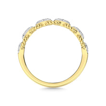 14K Yellow Gold Diamond 1/6 Ct.Tw. Stackable Ring