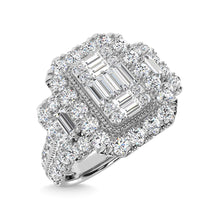 14K White Gold Diamond 1 1/2 Ct.Tw. Engagement Ring