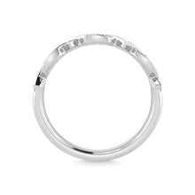14K White Gold Diamond 1/6 Ct.Tw. Stackable Ring