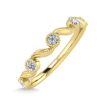 10K Yellow Gold Diamond 1/10 Ct.Tw. Stackable Ring