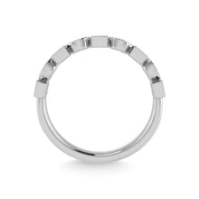 10K White Gold Diamond 1/10 Ct.Tw. Stackable Band