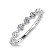 10K White Gold Diamond 1/10 Ct.Tw. Stackable Band