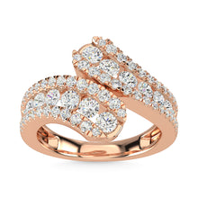 14K Rose Gold Diamond 1 1/2 Ct.Tw. Fashion Ring