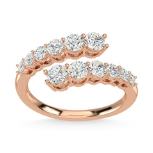 14K Rose Gold Diamond 1 Ct.Tw. Fashion Ring