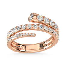 14K Rose Gold Diamond 1 1/6 Ct.Tw. Fashion Ring