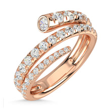 14K Rose Gold Diamond 1 1/6 Ct.Tw. Fashion Ring