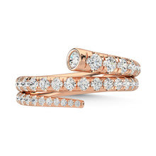 14K Rose Gold Diamond 1 1/6 Ct.Tw. Fashion Ring