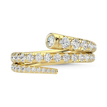 14K Yellow Gold Diamond 1 1/6 Ct.Tw. Fashion Ring