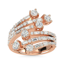 14K Rose Gold Diamond 1 5/8 Ct.Tw. Fashion Ring