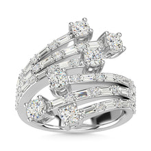 14K White Gold Diamond 1 5/8 Ct.Tw. Fashion Ring