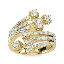 14K Yellow Gold Diamond 1 5/8 Ct.Tw. Fashion Ring