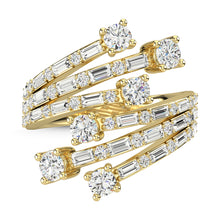 14K Yellow Gold Diamond 1 5/8 Ct.Tw. Fashion Ring