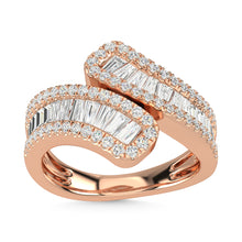 14K Rose Gold Diamond 1 3/8 Ct.Tw. Fashion Ring
