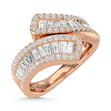 14K Rose Gold Diamond 1 3/8 Ct.Tw. Fashion Ring