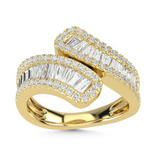 14K Yellow Gold Diamond 1 3/8 Ct.Tw. Fashion Ring