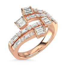 14K Rose Gold Diamond 7/8 Ct.Tw. Fashion Ring