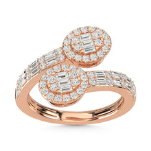 14K Rose Gold Diamond 7/8 Ct.Tw. Fashion Ring