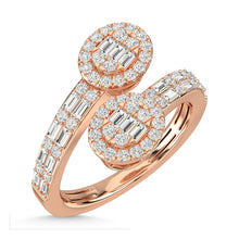 14K Rose Gold Diamond 7/8 Ct.Tw. Fashion Ring