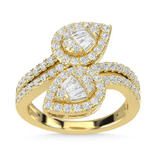 14K Yellow Gold Diamond 1 Ct.Tw. Fashion Ring