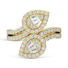 14K Yellow Gold Diamond 1 Ct.Tw. Fashion Ring