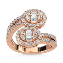 14K Rose Gold Diamond 1 Ct.Tw. Fashion Ring