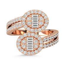 14K Rose Gold Diamond 1 Ct.Tw. Fashion Ring