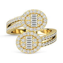 14K Yellow Gold Diamond 1 Ct.Tw. Fashion Ring