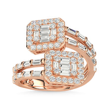 14K Rose Gold Diamond 1 Ct.Tw. Fashion Ring