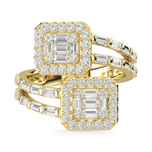 14K Yellow Gold Diamond 1 Ct.Tw. Fashion Ring
