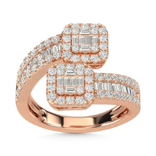 14K Rose Gold Diamond 1 Ct.Tw. Fashion Ring
