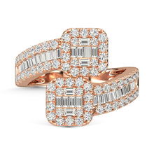 14K Rose Gold Diamond 1 Ct.Tw. Fashion Ring