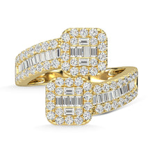 14K Yellow Gold Diamond 1 Ct.Tw. Fashion Ring