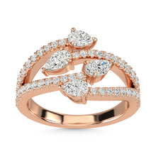 14K Rose Gold Diamond 1 Ct.Tw. Fashion Ring