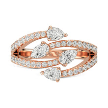 14K Rose Gold Diamond 1 Ct.Tw. Fashion Ring