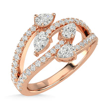 14K Rose Gold Diamond 1 Ct.Tw. Fashion Ring