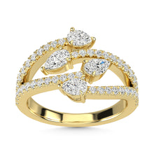 14K Yellow Gold Diamond 1 Ct.Tw. Fashion Ring