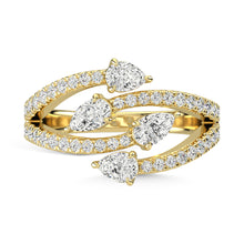 14K Yellow Gold Diamond 1 Ct.Tw. Fashion Ring