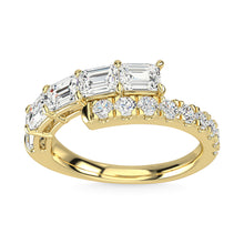 14K Yellow Gold Diamond 1 7/8 Ct.Tw. Fashion Ring