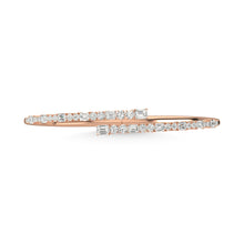 14K Rose Gold Diamond 2 5/8 Ct.Tw. Fashion Bangle