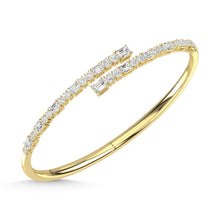 14K Yellow Gold Diamond 2 5/8 Ct.Tw. Fashion Bangle