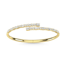 14K Yellow Gold Diamond 2 5/8 Ct.Tw. Fashion Bangle