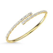 14K Yellow Gold Diamond 3 Ct.Tw. Fashion Bangle