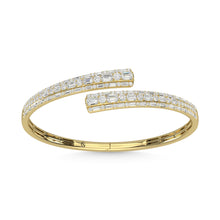 14K Yellow Gold Diamond 4 1/2 Ct.Tw. Fashion Bangle