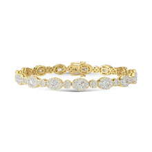 14K Yellow Gold Diamond 6 Ct.Tw. Fashion Bracelet