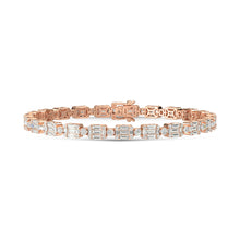 14K Rose Gold Diamond 3 1/5 Ct.Tw. Fashion Bracelet