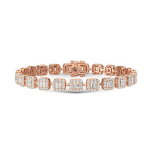 14K Rose Gold Diamond 3 5/8 Ct.Tw. Fashion Bracelet