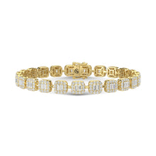 14K Yellow Gold Diamond 3 5/8 Ct.Tw. Fashion Bracelet