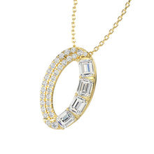 14K Yellow Gold Diamond 7/8 Ct.Tw. Fashion Pendant